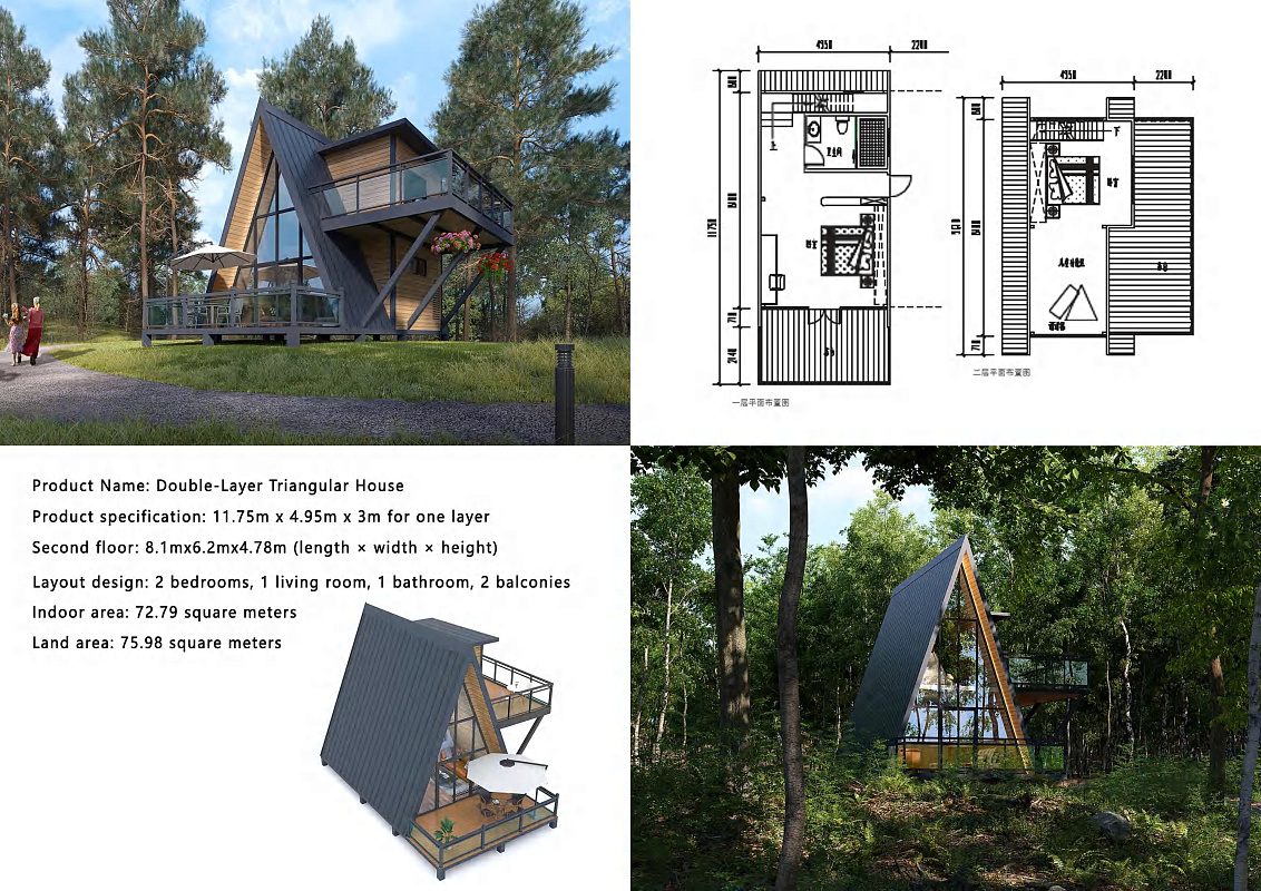 Double-Layer Triangular House